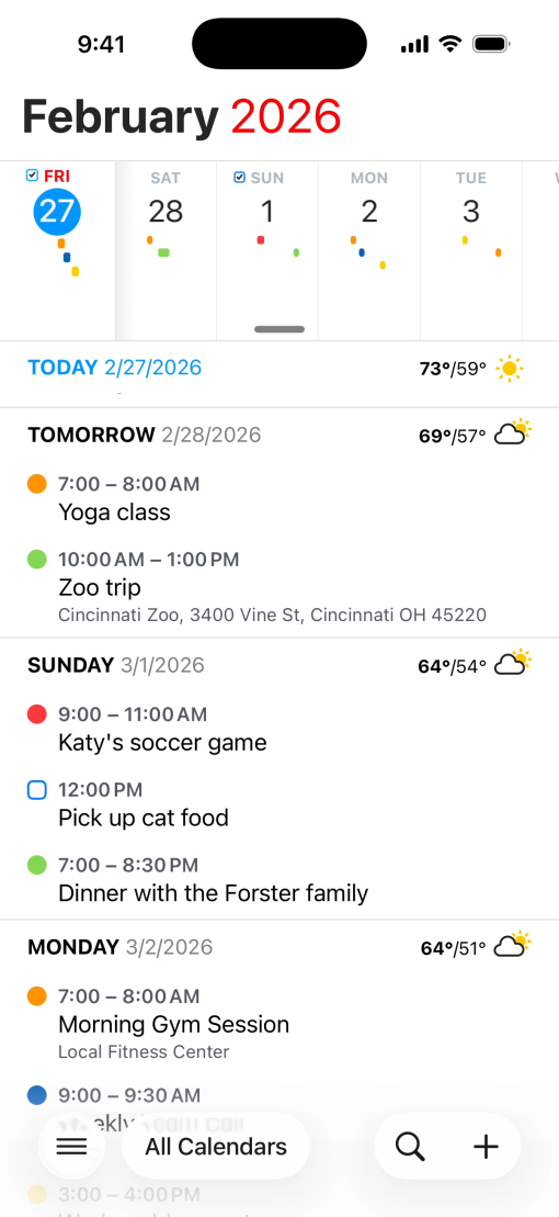 Fantasticalアプリ（下部ツールバーにLiquid Glassを活用搭載）