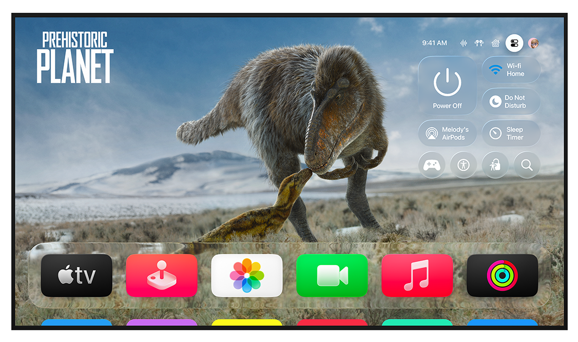 Apple TV 上的 tvOS 27