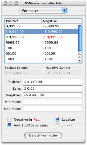 The Formatter pane for the amount in other currency field