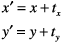 Translation equations.